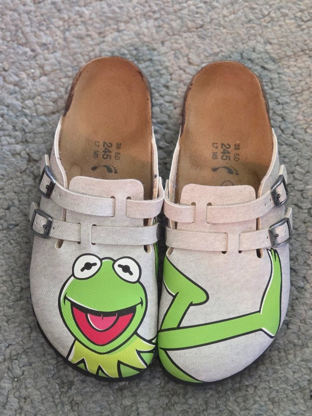 Birkenstock Birki's Kay Disney Muppets Kermit Clogs